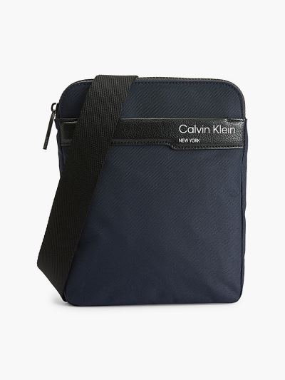 Calvin Klein Táskák & Kiegészítők HU871449 | Calvin Klein Recycled Polyester Flat Férfi Crossbody Tá